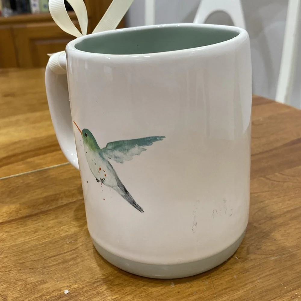 NWT.  Rae Dunn, 24oz., hummingbird, ceramic mug. - Picture 7 of 12